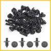 REPAIROCK 30Pcs 8mm Hole Plastic Push Type Rivet Fastener Door
