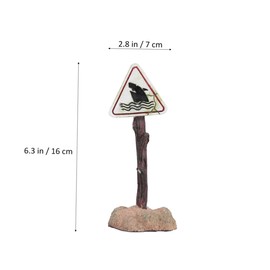 BESPORTBLE Artificial Aquarium Decorations Aquarium Fish Fish Tank Decorative Ornaments Hideout Decor Decoration Sponge Shark Warning Signs Water Vacuum Shark Feeder Tank Hermit Crab Decorate