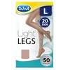 Scholl Light Legs Compression Tights for Women 20 Denier, Nude,