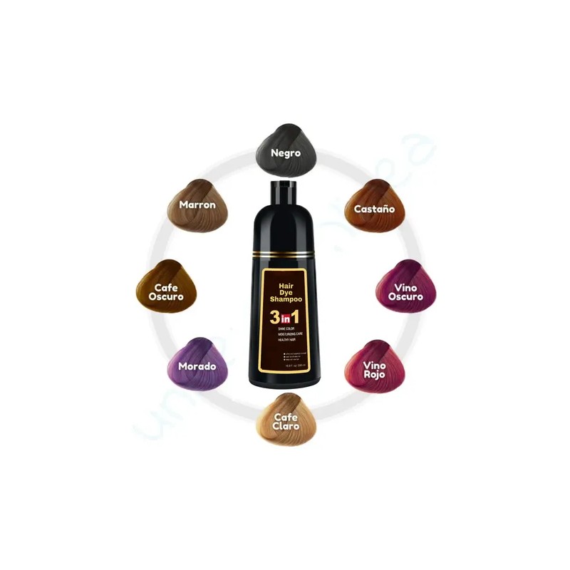 Shampoo Tinte Instantaneo 15min Cubre Canas Jengibre Natural