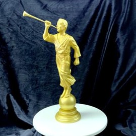 One Moment In Time S31 Angel Moroni Statue Gold Tone Stainless Steel Mormon LDS CTR