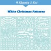 Whaline 352Pcs Christmas Window Clings Stickers Double-Sided Merry Christmas Tree