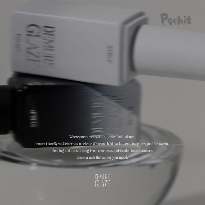 pochit Pochet Demuir Glaze Black White Syrup Gel Single Item