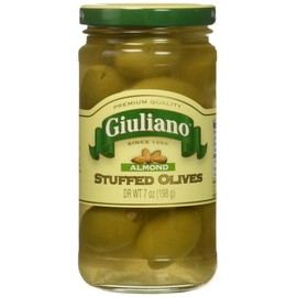 Giuliano Almond Stuffed Olives, 7 Ounce (Pack of 6)