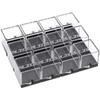 Zerodeko 12pcs Rock & Mineral Collection Box, Transparent Plastic Specimen