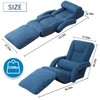 DeeLyan Foldable Lazy Sofa Bed 14-Position Adjustable Comfy Floor Chair