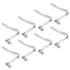 PATIKIL 9.5x6mm Kayak Paddle Snap 8pcs Pole Push Button Spring