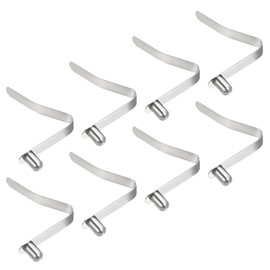 PATIKIL 9.5x6mm Kayak Paddle Snap 8pcs Pole Push Button Spring Clip Steel Solid Button Locking Tube Single Pin Awning Tent Pole for Camping