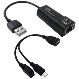 Zafina-UP USB 2.0 to Ethernet RJ45 Network LAN Adapter,Plug and Play-No Need to Configure Any Settings,for Fire TV Stick 3/2nd Generation