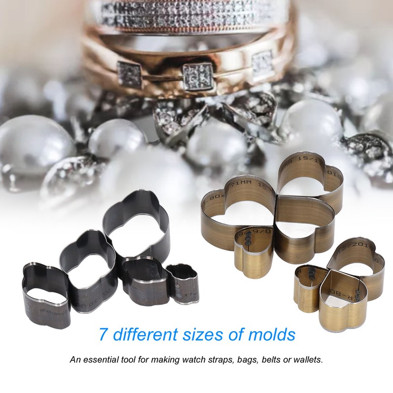 12 Pcs Leather Cutting Mold Heart Shape Exquisite High Carbon