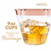 Prestee 100 Rose Gold Plastic Cups | 9 oz |