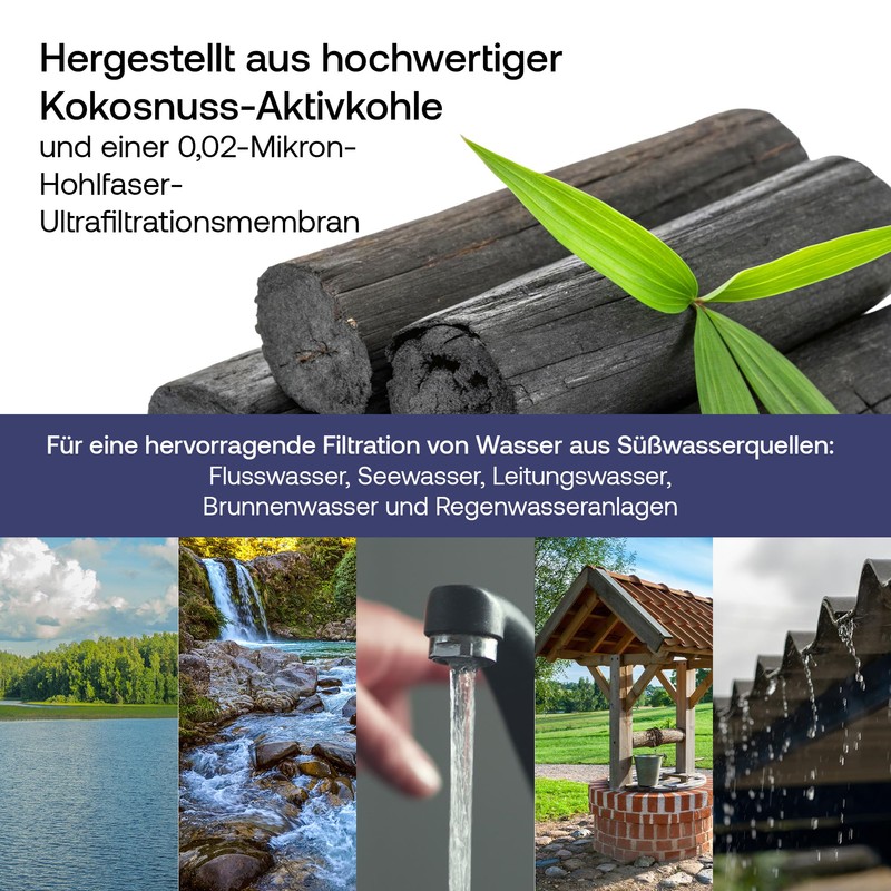 Weeplow® O'Pure Schwerkraft-Wasserfiltersysteme, kompatibel mit Berkey Travel, Big, Royal, Imperial