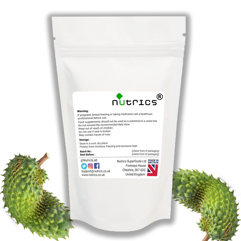 Nutrics® GRAVIOLA Fruit 500mg 90 V Capsules (1 Month Supply)