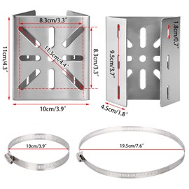 BSTKEY Monitoring Bracket, Security Camera Mounting Bracket, Security Camera Accessories, No Drilling Required, Belt Type, Rust Resistant, Stainless Steel, Screws, Corrosion Resistant, Stable to