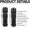 HYVCZP Scalable Blue LED Flashlight 3 Mode Powerful Long Range