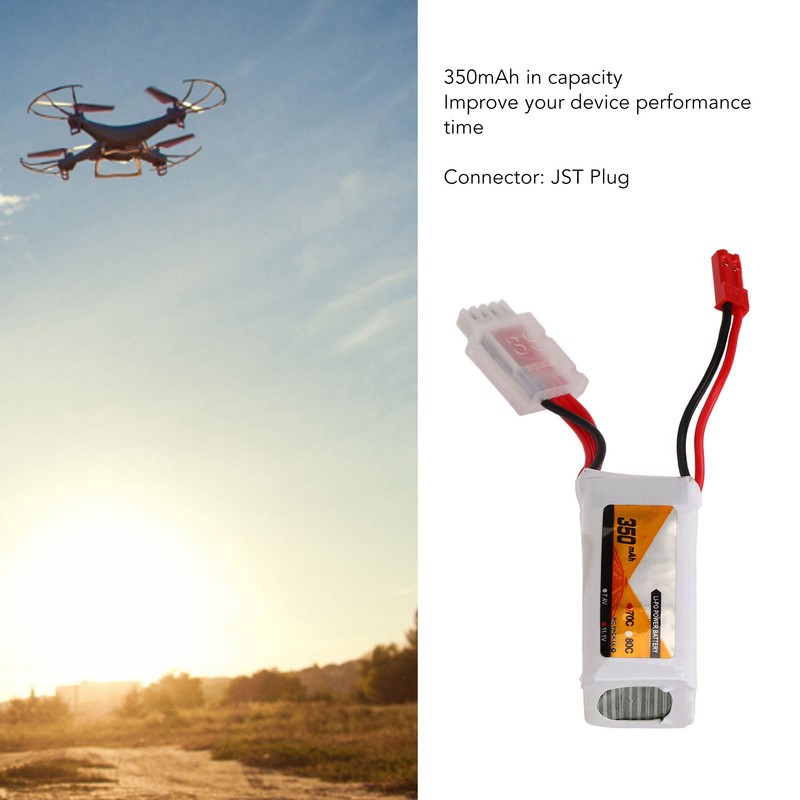 RC Lipo Battery 11.1V 70C Discharge Rate 3S JST Plug