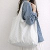 Nerine Women's Striped Canvas Tote Bag Shoulder Bag Bag / 네린 여성 스트라이프 캔버스 토트백 숄더백 가방