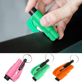 RUIENGCOMM 3 Pieces Car Window Breaker Emergency Keychain Car Escape Tool 2-in-1 Seatbelt Cutter and Window Breaker Seat Belt Cutter and Window Breaker for Land & Underwater Automotive Escape Tool