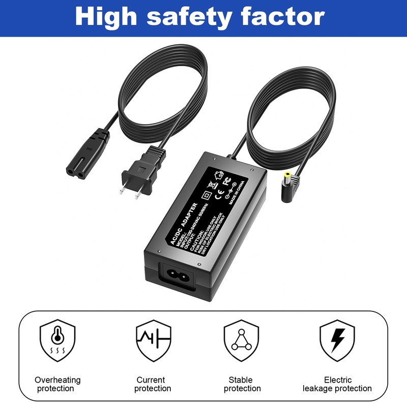 12V Power Cord for Roland PSB-5U/FP-10 Digital Piano Compatible with