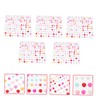 Baluue 5pcs Flatback Pearl Stickers Face Beauty Stickers for Makeup