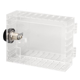 Transparent Thermostat Cover Box, Great Protection No Yellowing Lock Thermostat Box Universal with Key for Shop