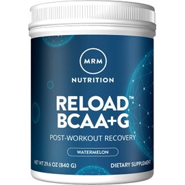 MRM Nutrition Reload BCAA+G Post-Workout Recovery | Watermelon Flavor | 8.5g Amino Acids with Glutamine & CarnoSyn® | Muscle Recovery & Endurance Support | Keto Friendly Powder | 67 Servings