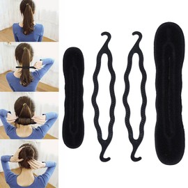 Lictin Haarschmuck Haare Frisuren Set Haarspangen Haargummi Haar Styling Zubehör Schwarz