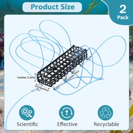 Therwen 2 Pack 10 Loop Crab Trap 6 Inch Length Catching Dungeness Crab Trap with Reserve Loops for Fishing Poles Dungeness Blue Red Rock Crabs