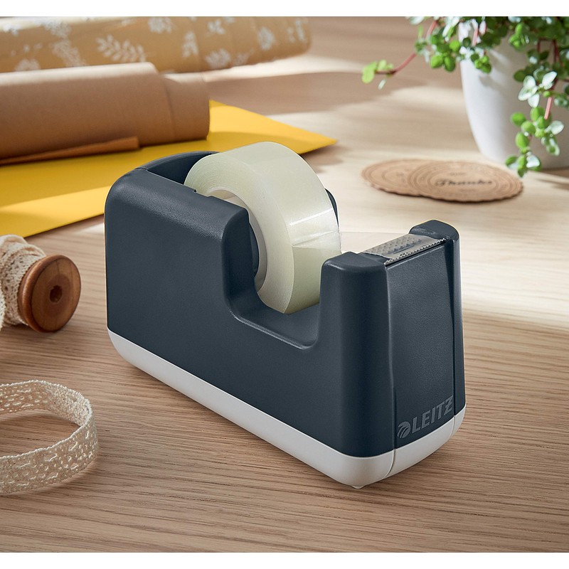 Leitz Tape Dispenser, Heavy Base With Tape, Cosy Range, Velvet