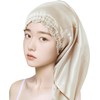 Parachise SM-0519 Night Cap, Silk, Cylindrical Design, 100% Silk Night,