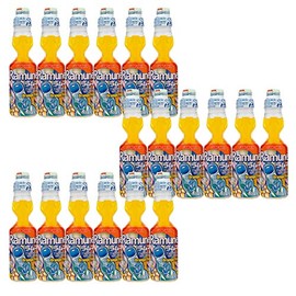 Sangaria Ramune, 6.76 Fluid Ounce (Orange, 18 Bottles)