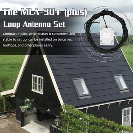 MLA-30+ (Plus) Loop Antenna Active Receive Antennas Low Noise Medium Shortwaves Antenna with 0.5-30 MHz Frequency GTRH