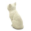 Bird Watching CAT: Solid Durable Stone. Distressed Weathered Worn Detail.