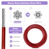 Petbobi Heavy-Duty Dog Tie-Out Cable - 30FT Extra Strong Wire