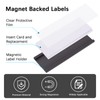 80Pcs 3x1 inch Magnetic Label Holders, FHDUSRYO “C” Channel Magnet