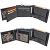 ROYALZ 'Detroit' Men's Leather RFID Protection Wallet Compact Wallet Landscape