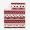 Christmas Blanket Red Reindeer Bed Blanket Fluffy Fleece Bed Throws