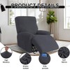 XJJAUGKLY Set of 4 Armchair Protectors for Recliner Chairs, All-Inclusive