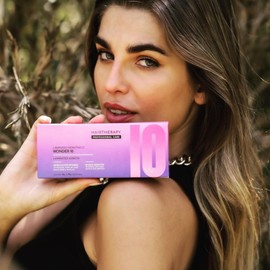 WPROFESIONAL - WONDER 10 Profesional Hair Therapy, Laminated Keratin Ampoules, Intense Hydration, 6 fl oz + 1.5 fl oz