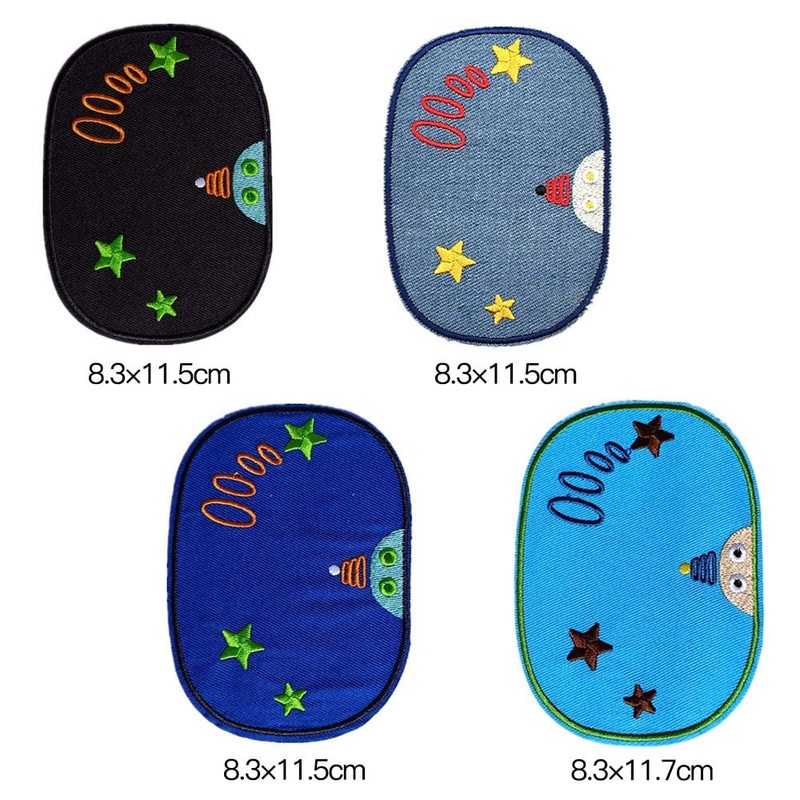 YFFSFDC Patch Set of 11 Cosmic Applique Large Size Iron