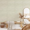 JiffDiff Grasscloth Wallpaper Peel and Stick Cream Grassweave Peel &