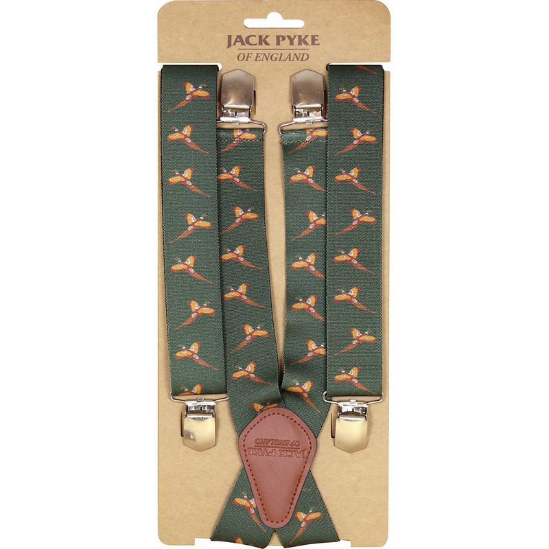 JACK PYKE Elasticated Braces Pheasant Design One size