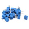 IIVVERR 20Pcs Potentiometer Trimmer Variable Resistor 3362P-203 3362P-104 (20 Unids