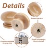 MengH-SHOP Wooden Furniture Knobs, Drawer Knobs, Wooden Knobs, Round Cabinet
