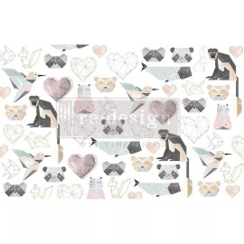 Redesign with Prima Origami Love | Décor Decoupage Tissue | Redesign with Prima 19"x30" Mulberry