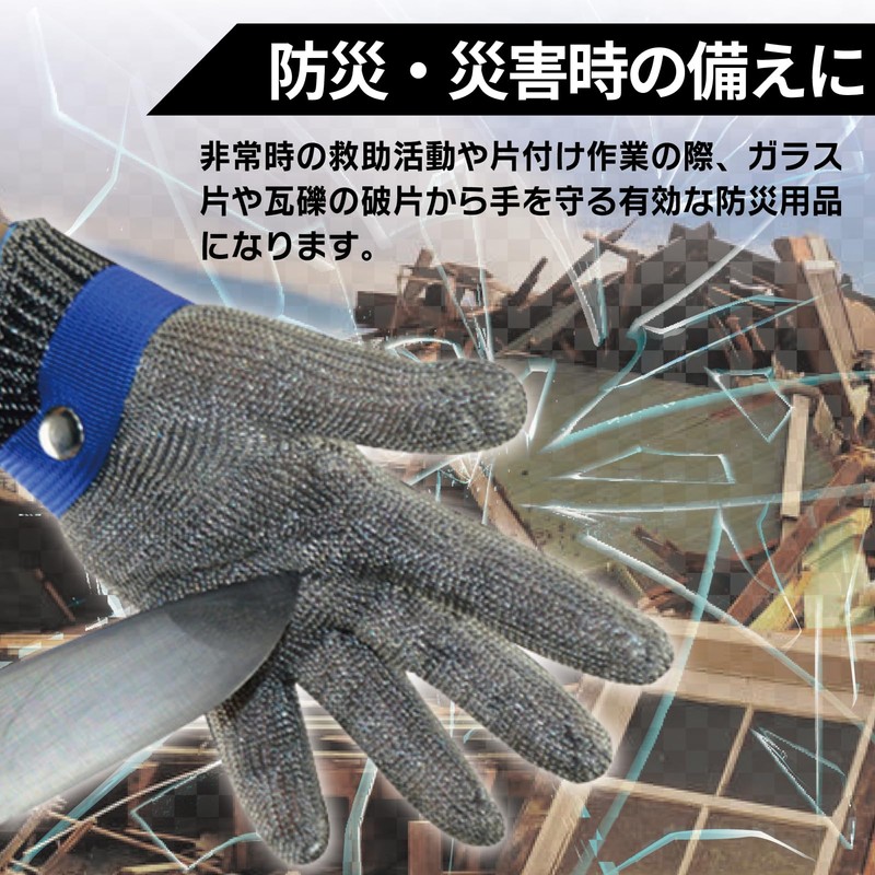 Eiza e720 (L) Blade Resistant Gloves, Set of 2, ANSI