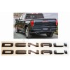GMC 2pcs Matte Black DENALI Emblems Letter Sierra 1500 2500hd