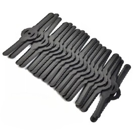 FS-PINGXIANG 50 PCS Plastic Grass Strimmer Blades, 135mm Lawn Mower Blades Garden Mower Replacement Cordless Strimmer Cutting Blades, Black