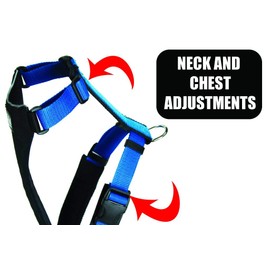 Neewa Dog Running and Hiking Harness (Medium, Yellow) - Reflective, for Mushing, Pitbull, Husky