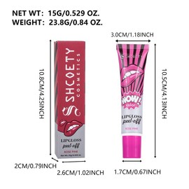 Long Lasting Lip Gloss, 1 Count Matte Lipstick, Moisturizing Lip Glaze, Glossy Lip Glaze Stick, Plumping Lip Oil Lip Stick for Girls & Women - Color: 02, Specification: one-size